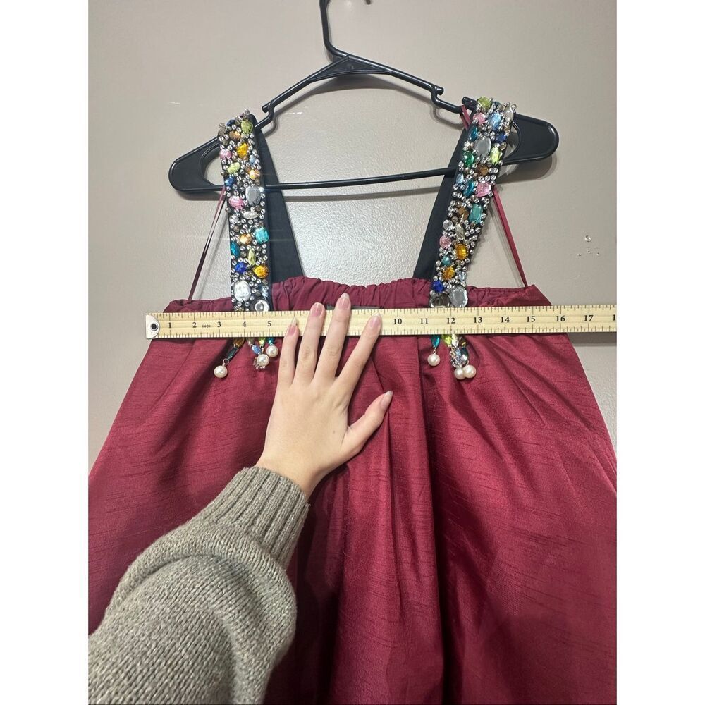 NWT Anthropologie Sunday in Brooklyn Embellished Straps Bubble Mini Dress Small - Picture 7 of 10